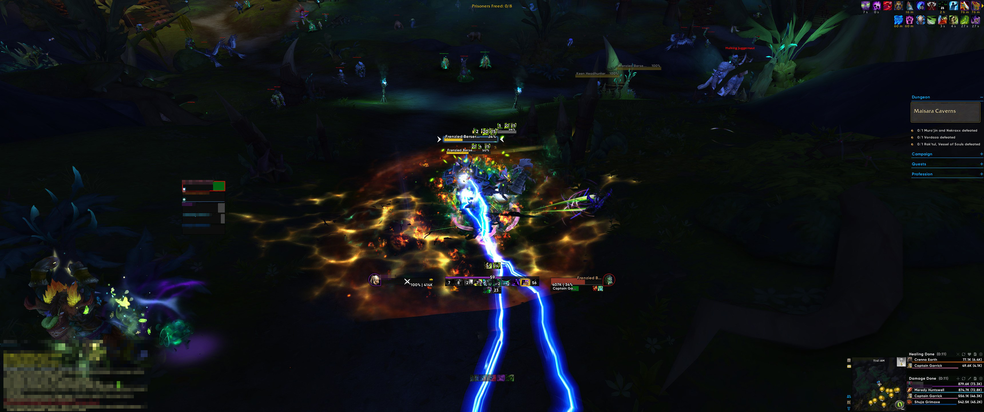 Dungeon pull combat